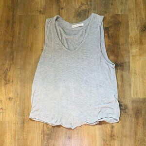 Free People We The Free Gray Ribbed Tank – Size Small